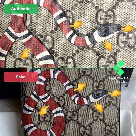 fake vs real gucci snake wallet|gucci wallet authenticity check.